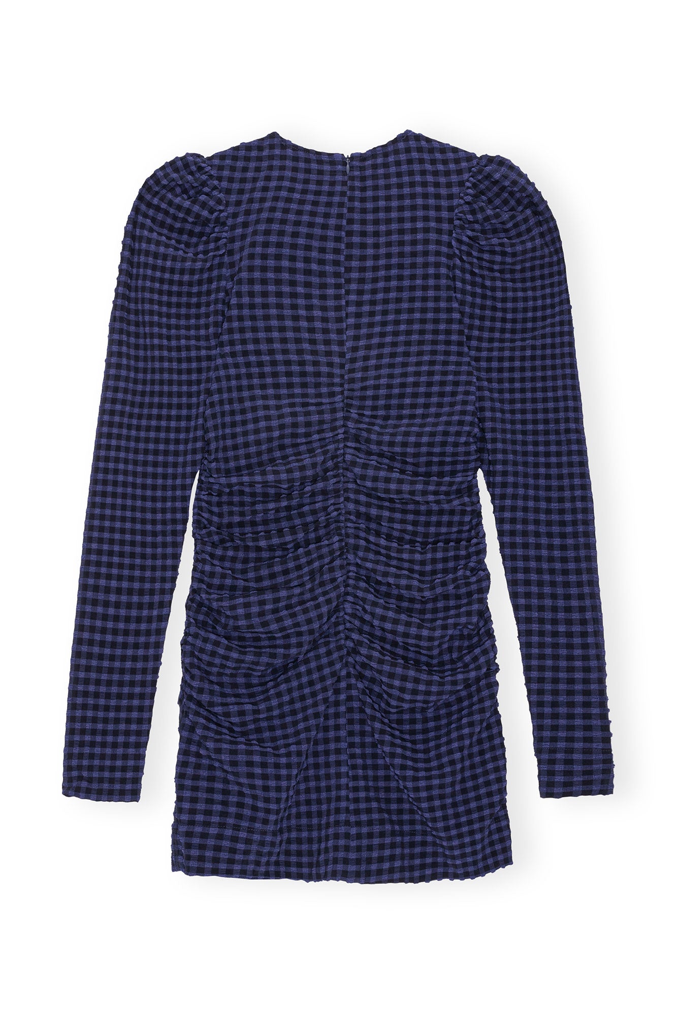 Robe courte à col rond - Deep Cobalt