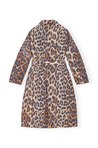 Manteau imprimé Crispy Shell Belt - Leopard Almond Milk