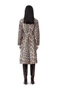 Manteau imprimé Crispy Shell Belt - Leopard Almond Milk