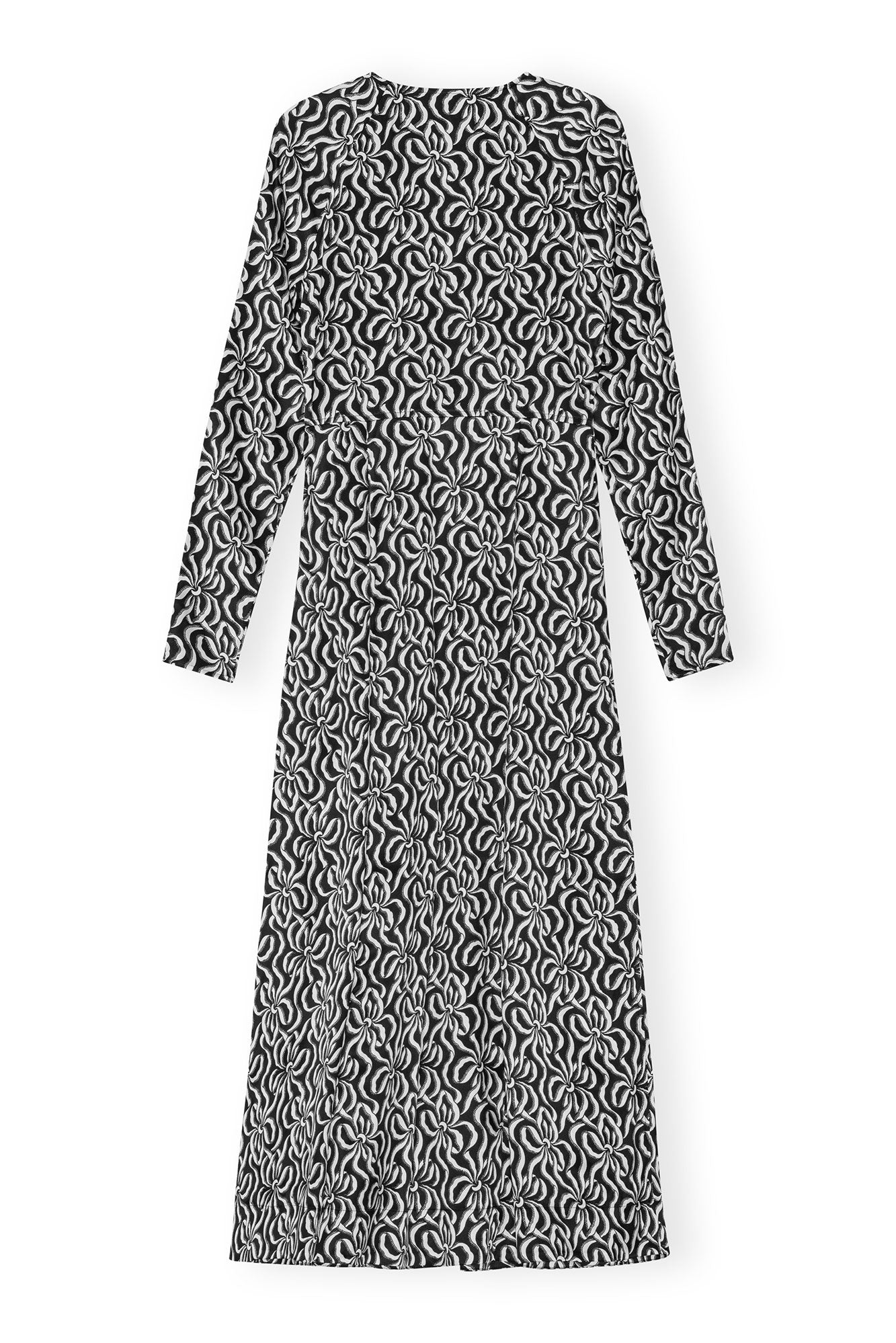 Robe longue en soie - Black