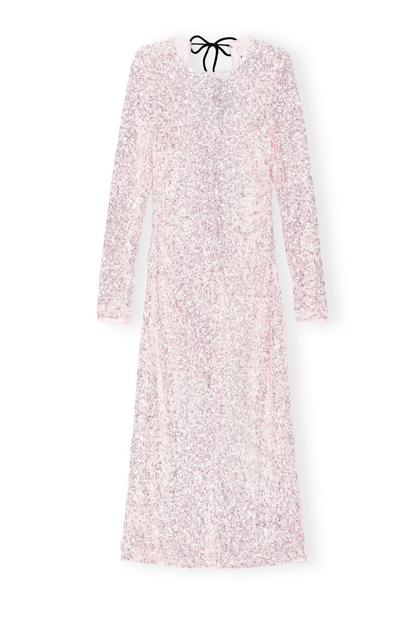 Robe longue à sequins 3D - Mauve Chalk