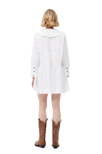 Robe courte en coton - Bright White