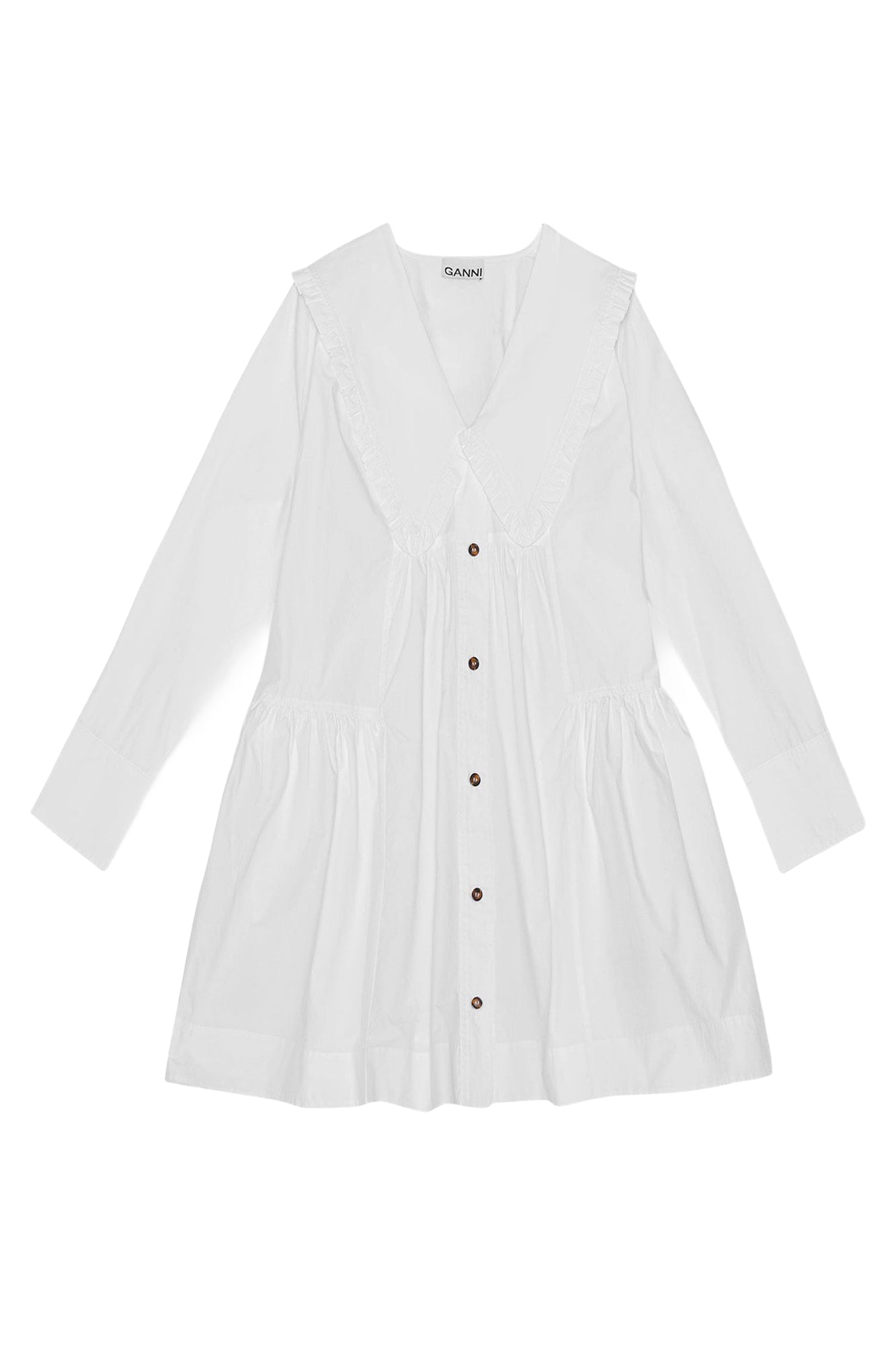 Robe courte en coton - Bright White