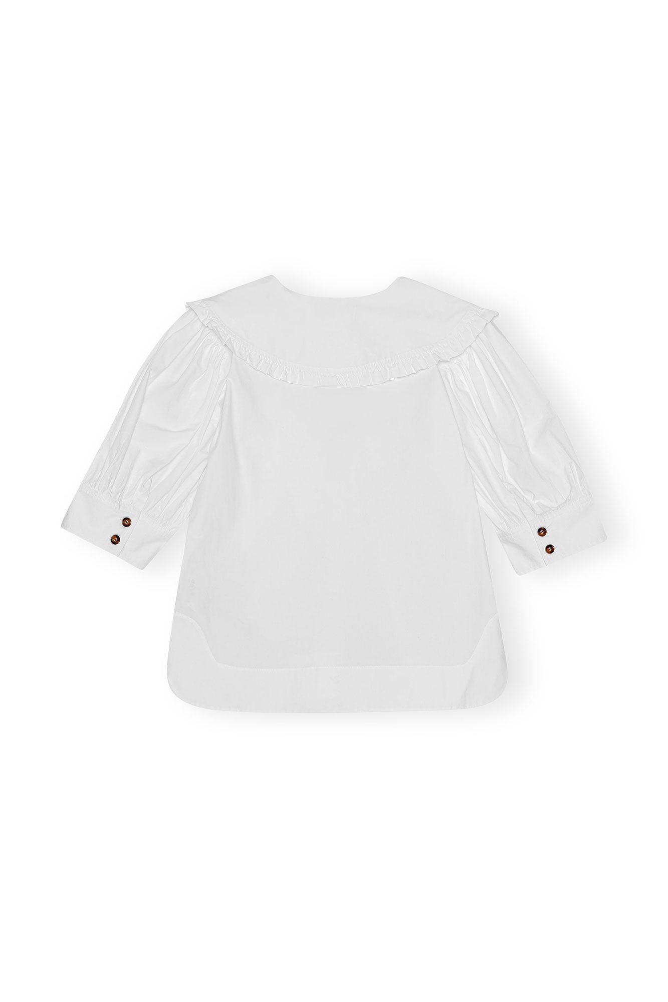 Blouse à volants et col V - Bright White
