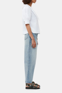 Blouse à volants et col V - Bright White
