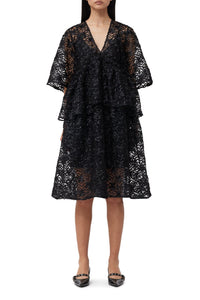 Robe courte  en tulle - Black