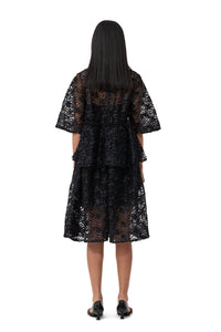 Robe courte  en tulle - Black
