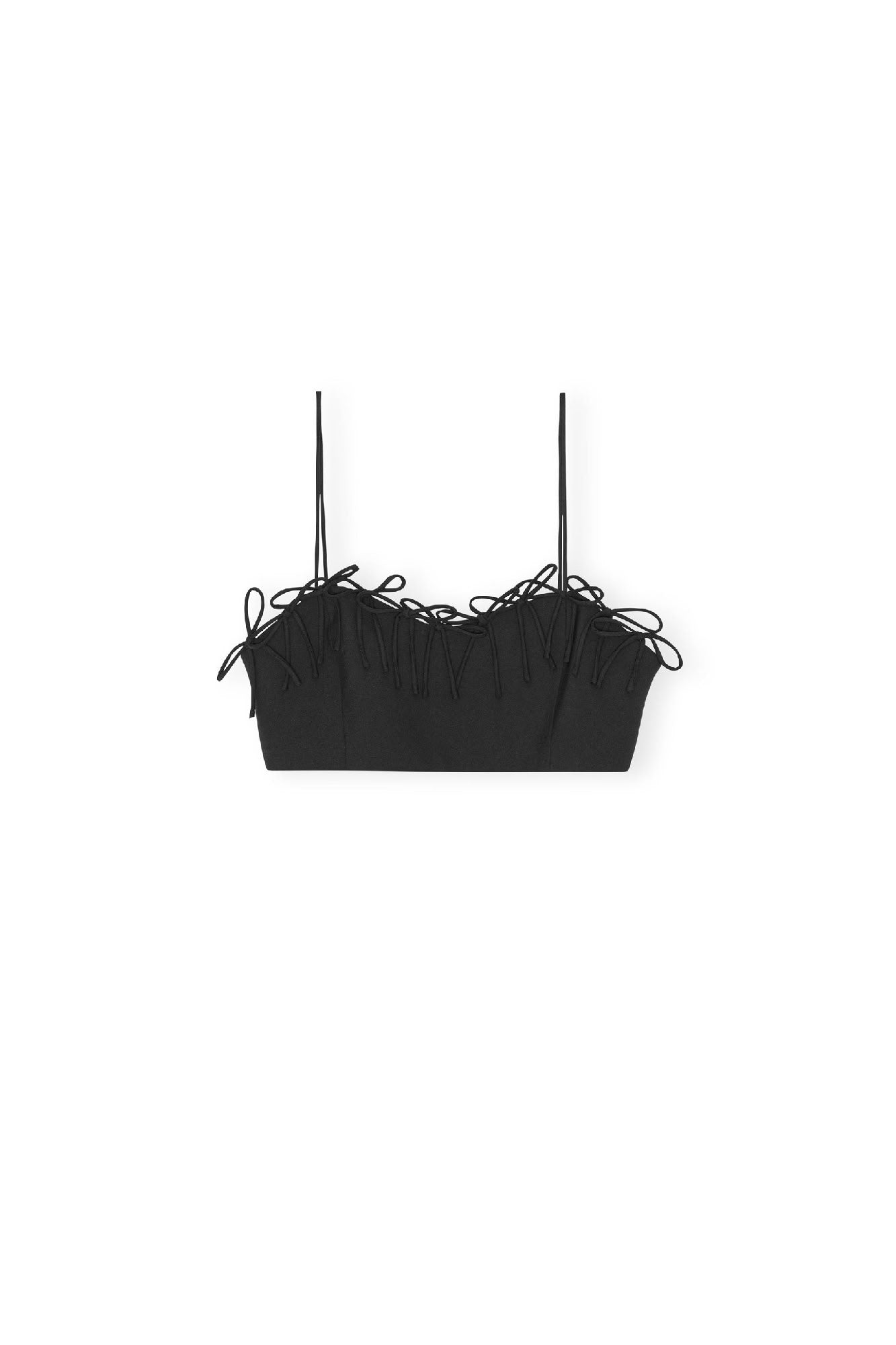 Brassière ornée de petits nœuds - Black