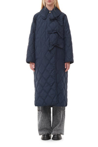 Manteau asymétrique ripstop matelassé en tissu - Sky Captain