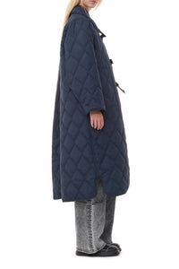 Manteau asymétrique ripstop matelassé en tissu - Sky Captain