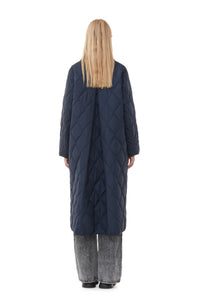 Manteau asymétrique ripstop matelassé en tissu - Sky Captain