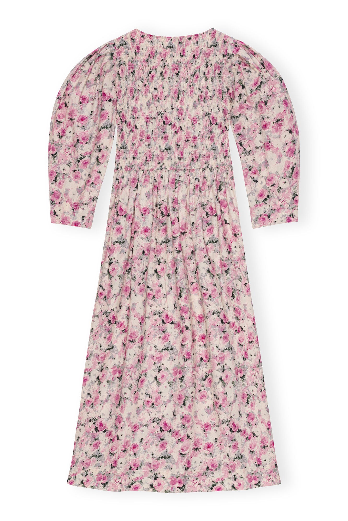 Robe longue imprimée à col ouvert - Orchid Smoke