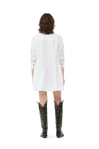 Robe courte en coton - Bright White