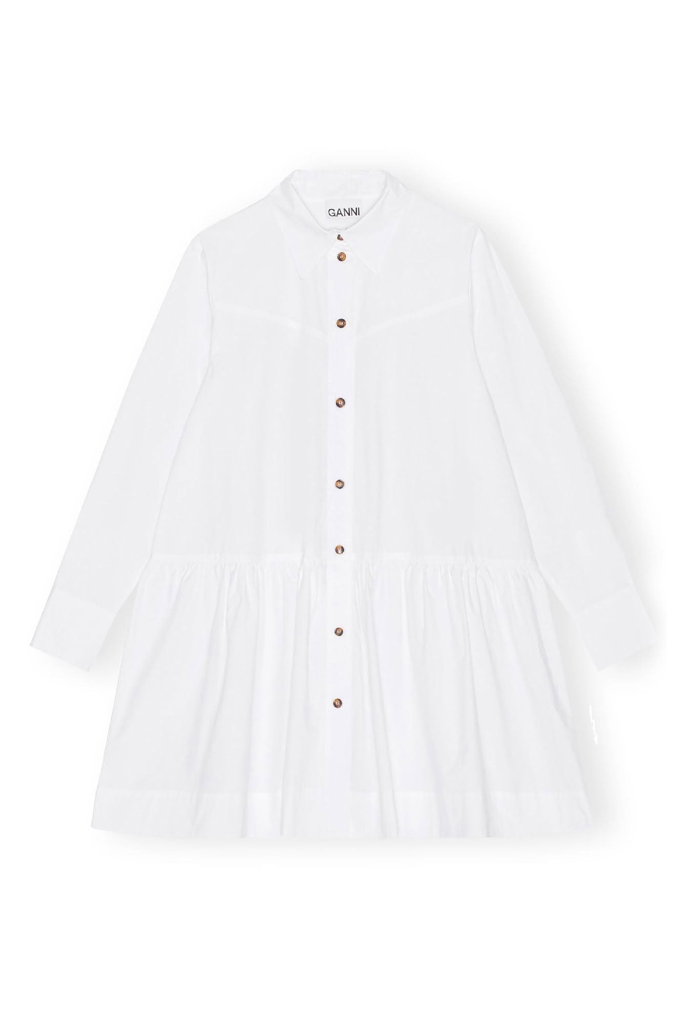 Robe courte en coton - Bright White