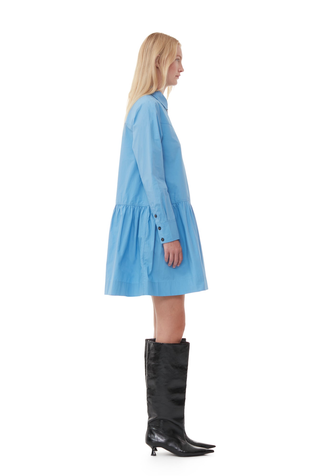 Robe chemise courte - Silver Lake Blue