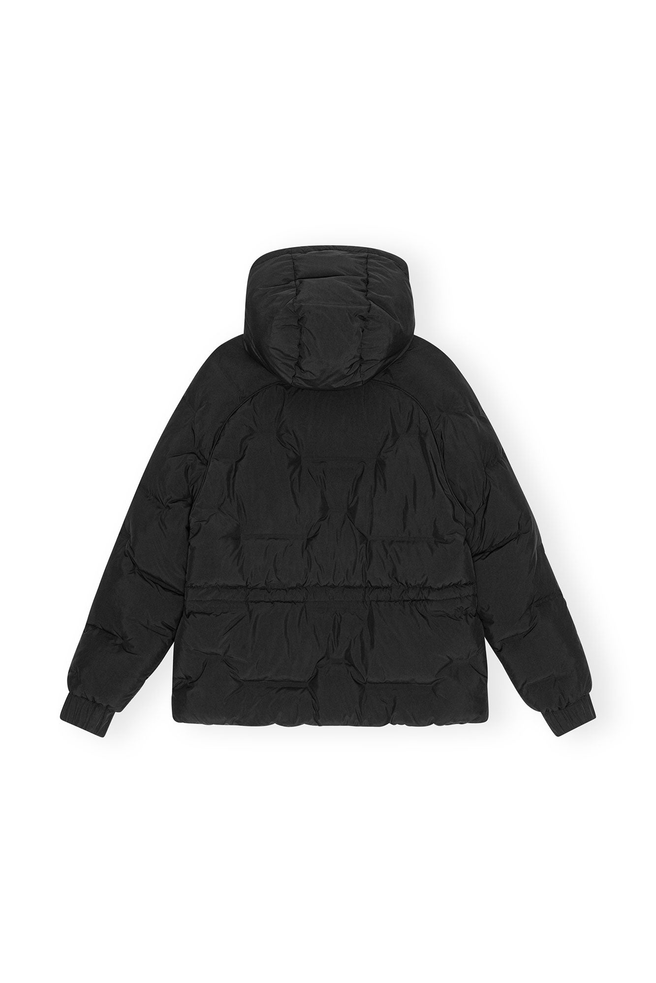 Short padded jacket with raglan sleeves - Black