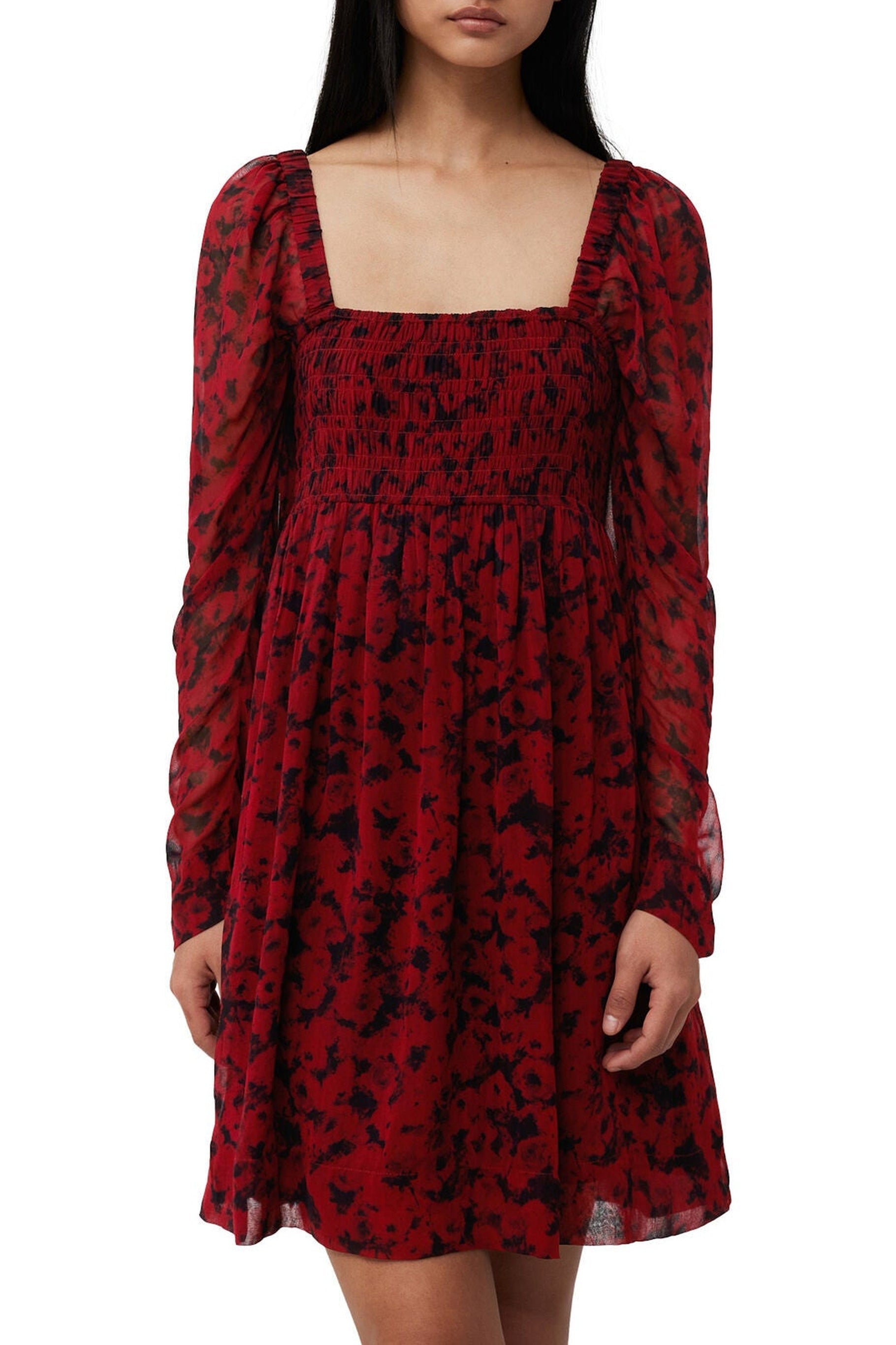 Short dress with square neck - Syrah