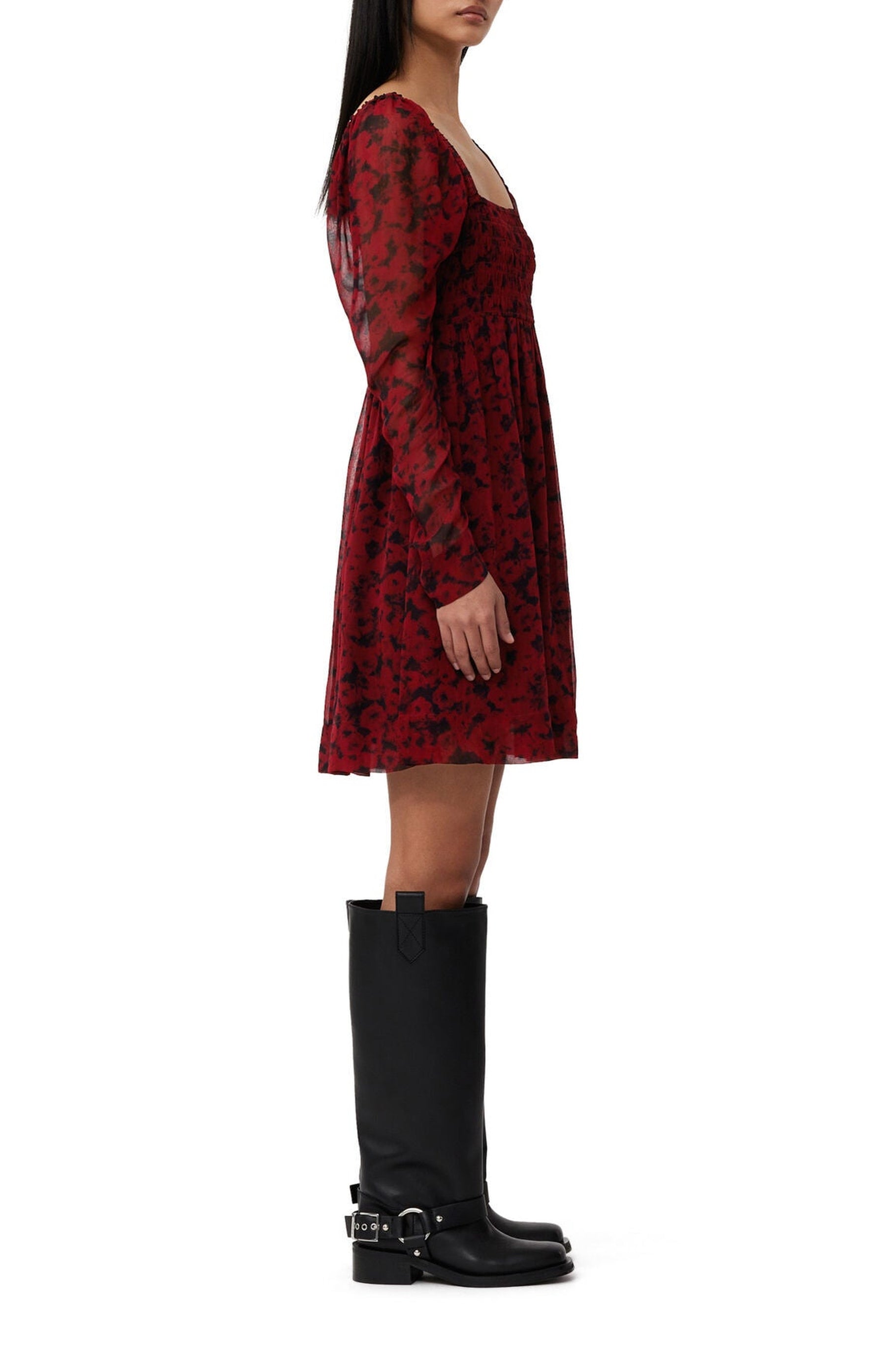 Short dress with square neck - Syrah