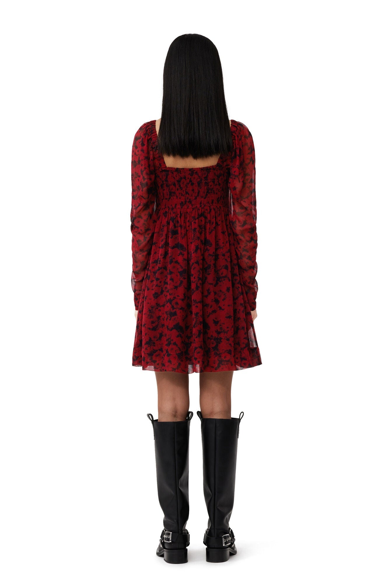 Short dress with square neck - Syrah