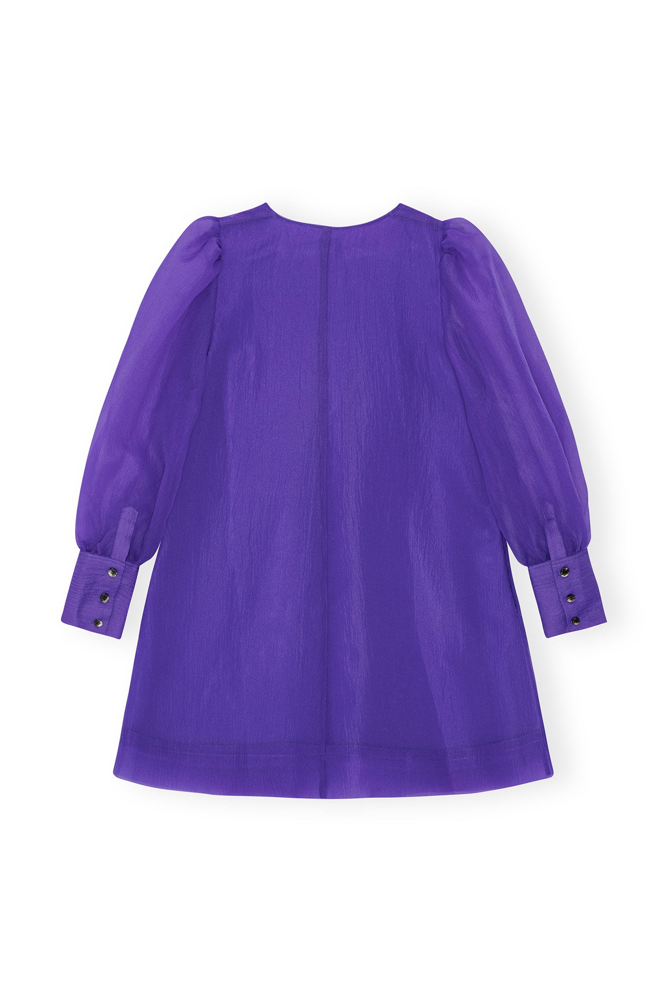 Robe courte trapèze en organza - Simply Purple