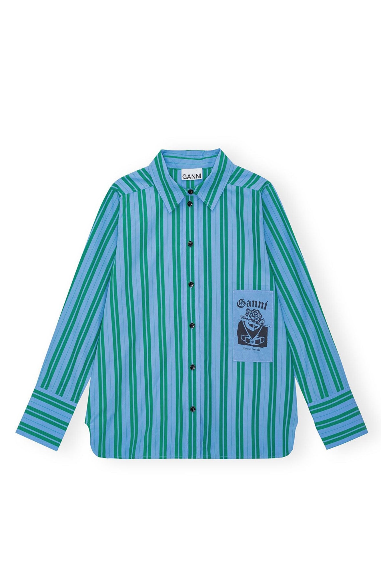 Chemise rayée en coton - Silver Lake Blue