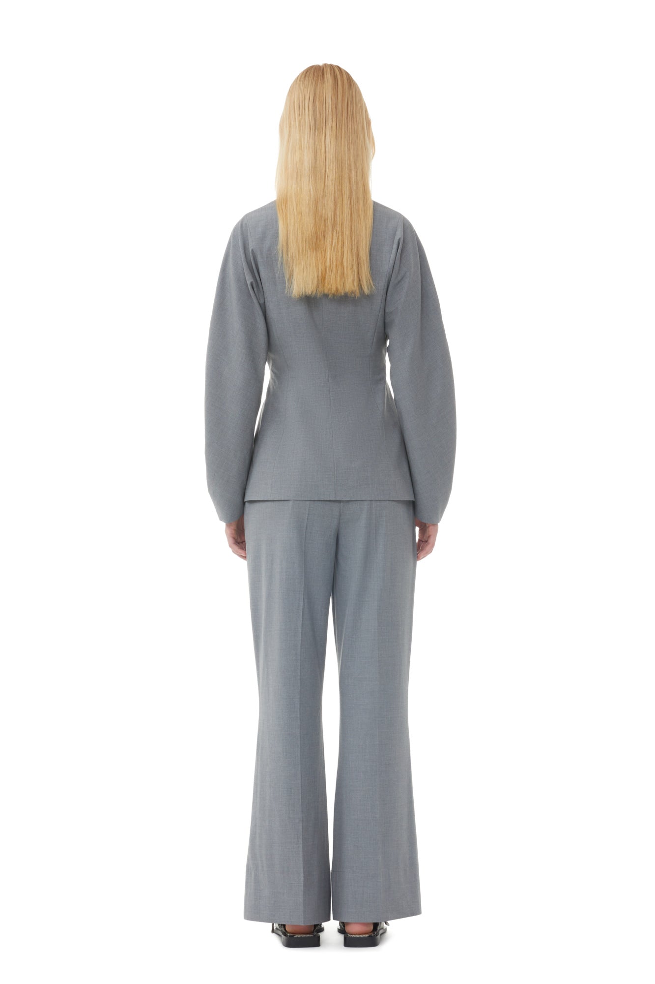 Pantalon drapé en tissu mélangé - Paloma Melange