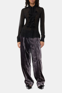 Ruffled shirt - Black