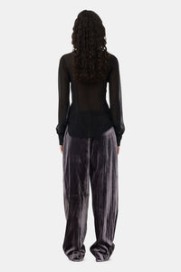 Ruffled shirt - Black