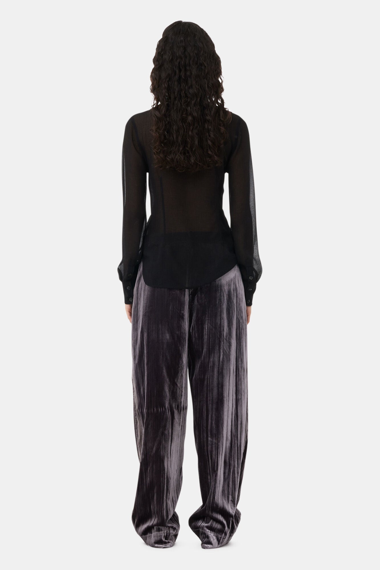Ruffled shirt - Black