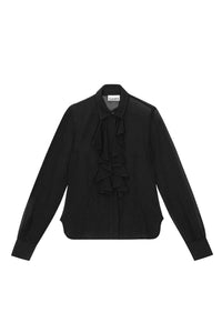 Ruffled shirt - Black