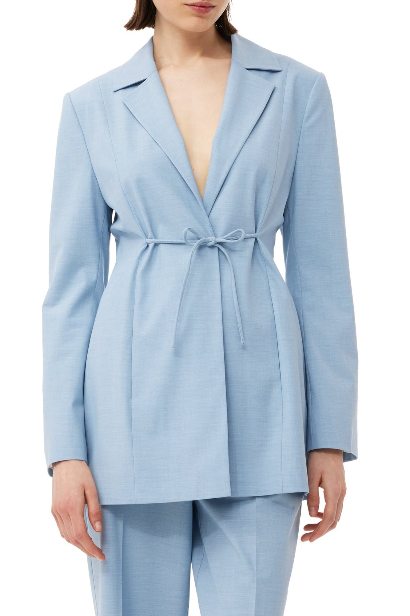 Belted blazer - Powder Blue