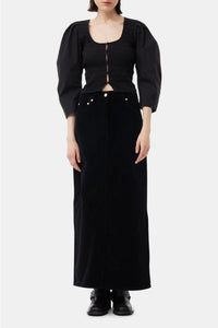 Blouse à manches ballon - Black
