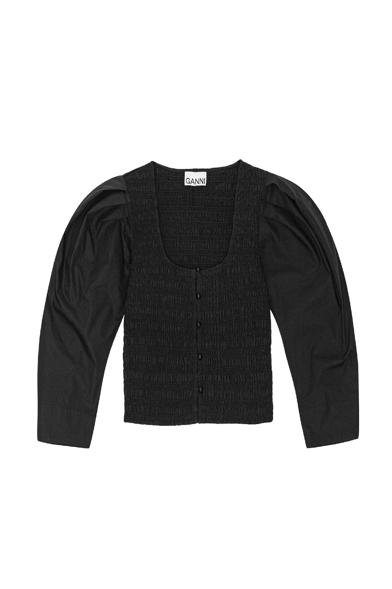 Blouse à manches ballon - Black