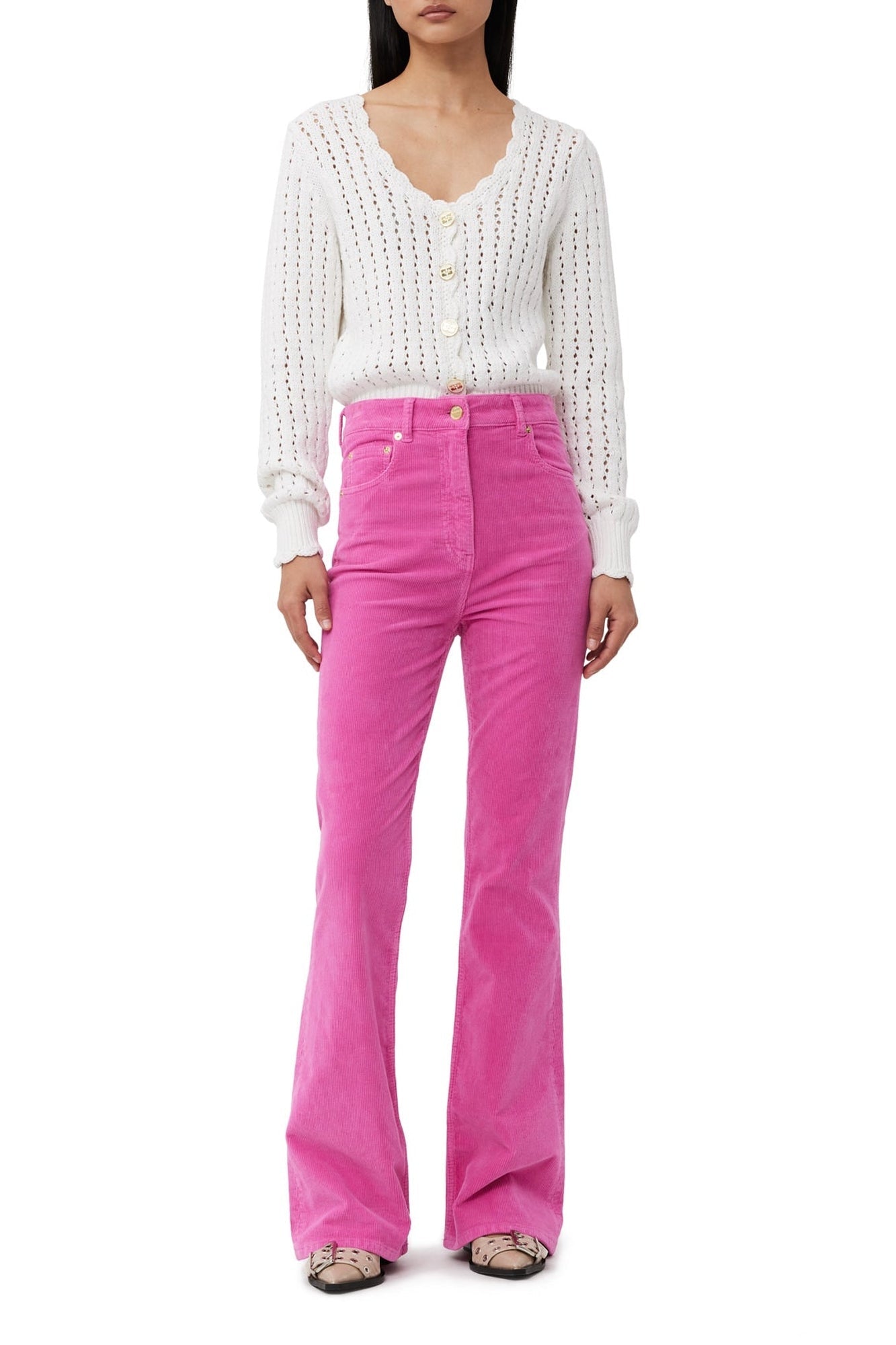 Pantalon en velours côtelé - Orchid Smoke
