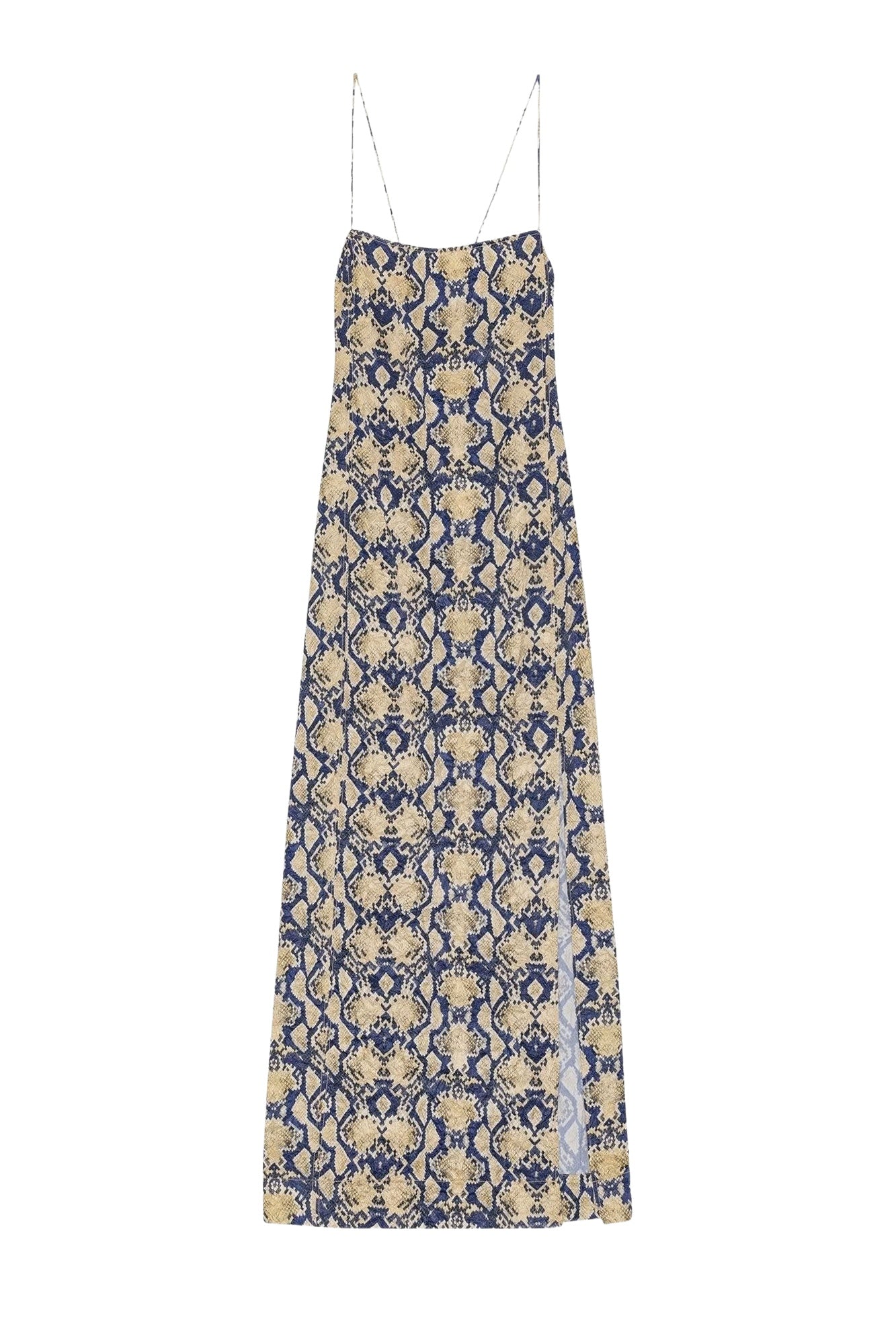 Satin print short dress - Safari