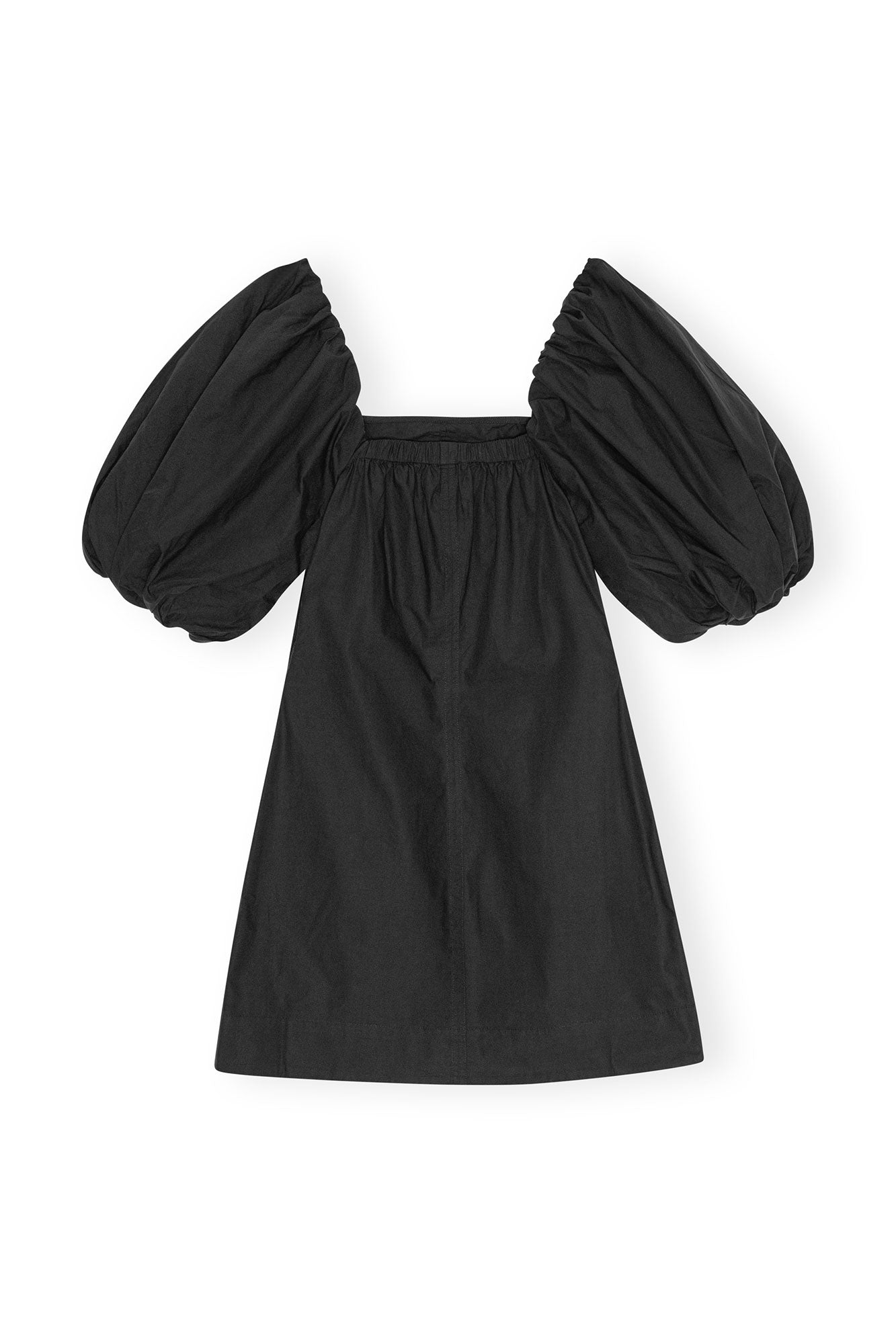 Robe courte à manches bouffantes - Black