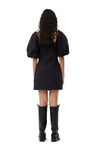 Robe courte à manches bouffantes - Black