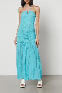 Robe dos nu en dentelle - Blue Curacao