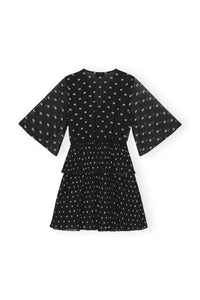 Robe courte plissée - Black