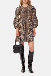Robe courte en imprimée - Leopard