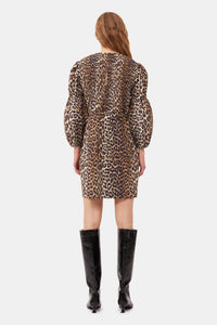 Robe courte en imprimée - Leopard