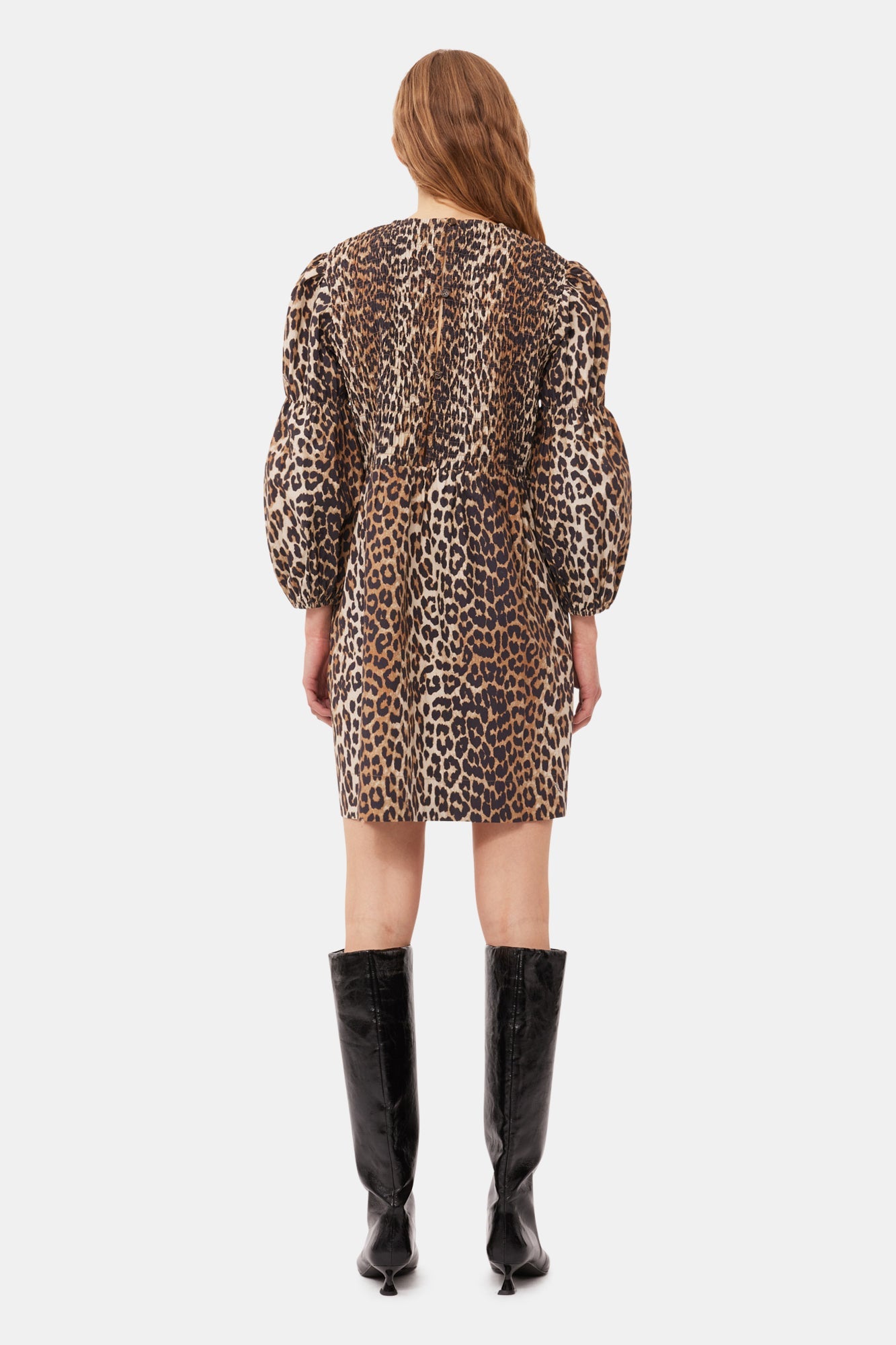 Robe courte en imprimée - Leopard