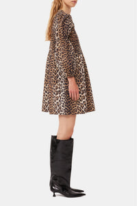 Robe courte en imprimée - Leopard