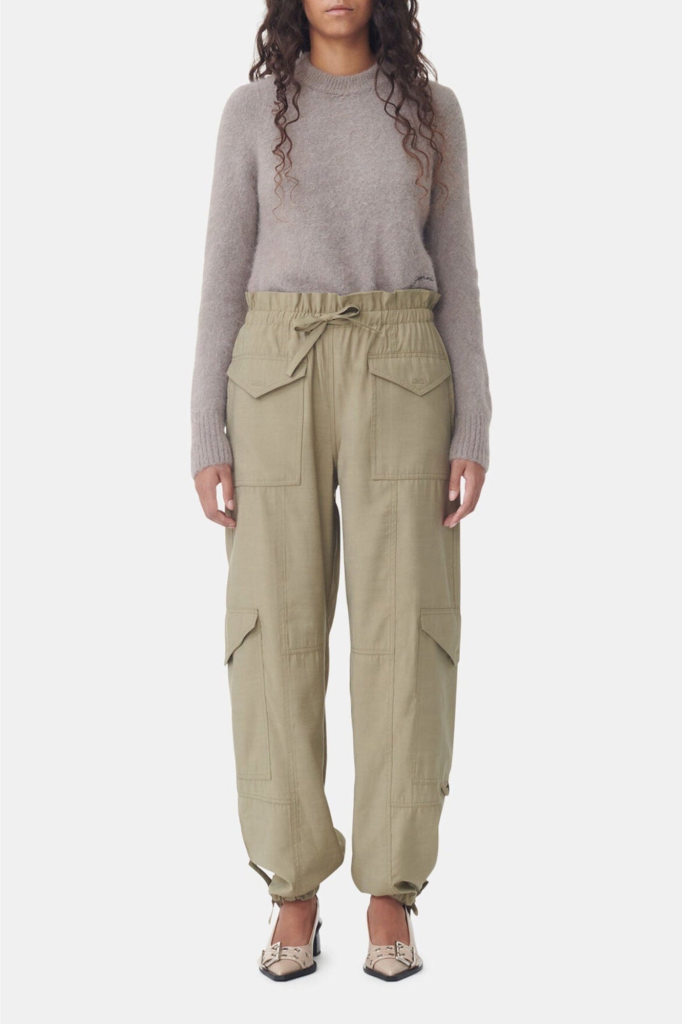 Pantalon cargo à poches - Aloe