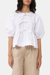 Pantalon élastique de coton en crêpe - Safari