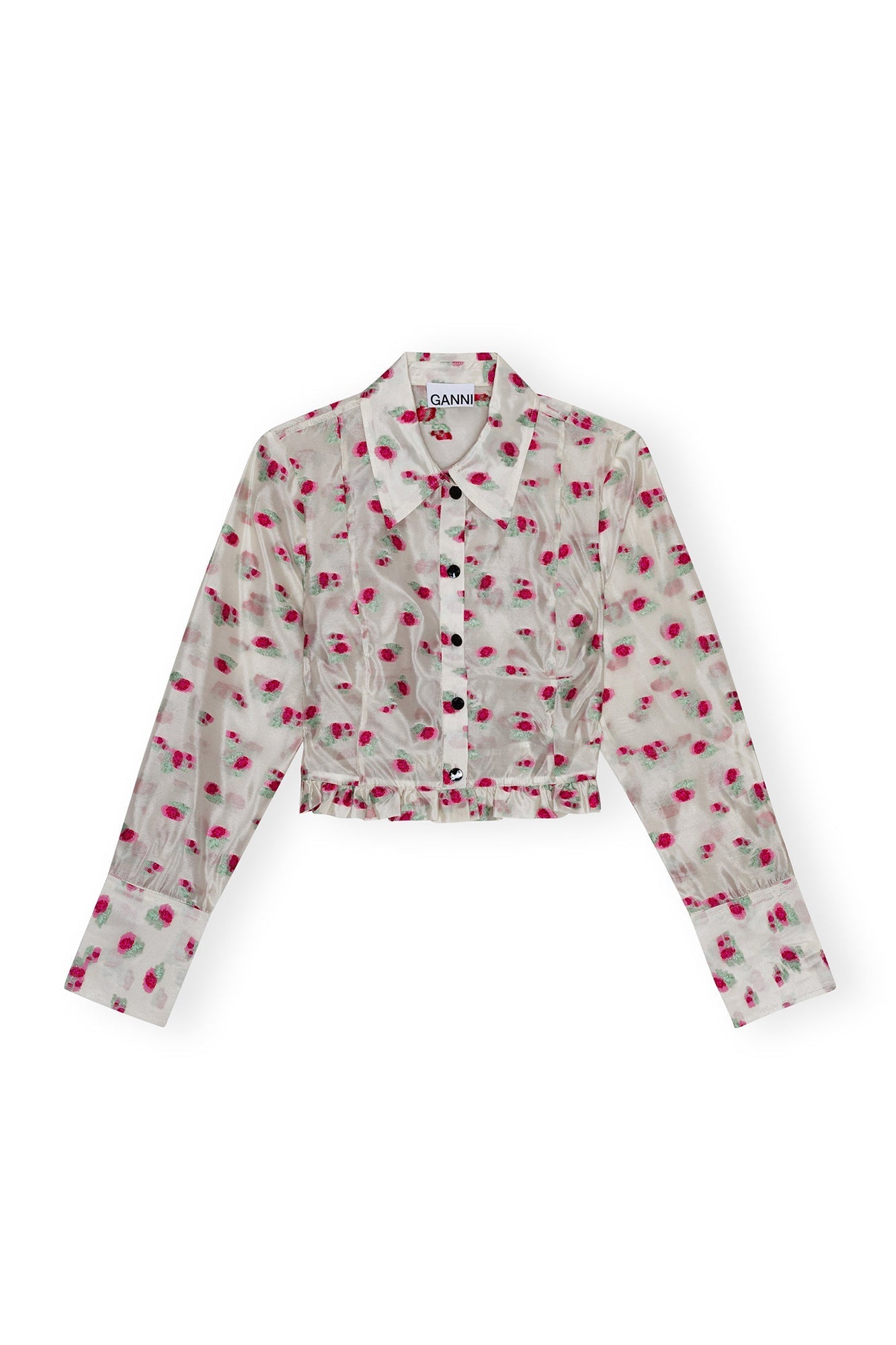 Chemise en organza jacquard - Tofu