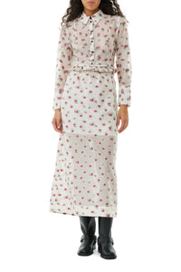 Chemise en organza jacquard - Tofu