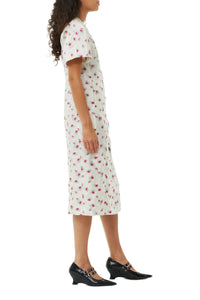 Robe midi en organza jacquard - Tofu