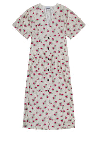 Robe midi en organza jacquard - Tofu