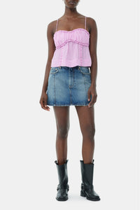 Strappy crop top - Lilac Sachet